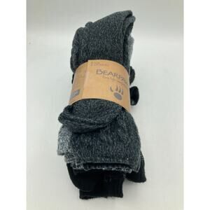 Bearpaw Socks Women's Size 4-10 Soft Boot Sock 6 Pairs Black Grey Multi